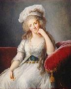 eisabeth Vige-Lebrun Portrait of Louise Marie Adelaide de Bourbon oil painting